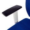 silla ergonomica azul kendo estructura blanca reposacabezas malla 7