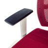 silla ergonomica rojo kendo estructura blanca reposacabezas malla 7