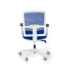 silla ergonomica azul kendo estructura blanca malla 6