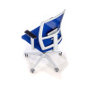 silla ergonomica azul kendo estructura blanca malla 7
