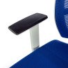 silla ergonomica azul kendo estructura blanca malla 8
