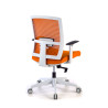 silla ergonomica naranja kendo estructura blanca malla 5