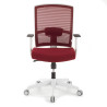 silla ergonomica rojo kendo estructura blanca malla 4