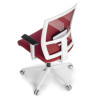 silla ergonomica rojo kendo estructura blanca malla 7