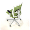 silla ergonomica verde kendo estructura blanca malla 7