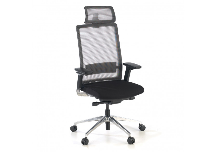 Silla de Oficina ERGOCITY, Reposacabezas, En Negro 