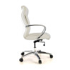 sillon de oficina blanco bahia respaldo bajo piel natural piel natural 4