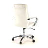 sillon de oficina blanco bahia respaldo bajo piel natural piel natural 5