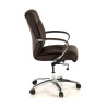 sillon de oficina marron bahia respaldo bajo piel natural piel natural 5