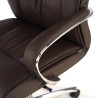 sillon de oficina marron bahia respaldo bajo piel natural piel natural 3