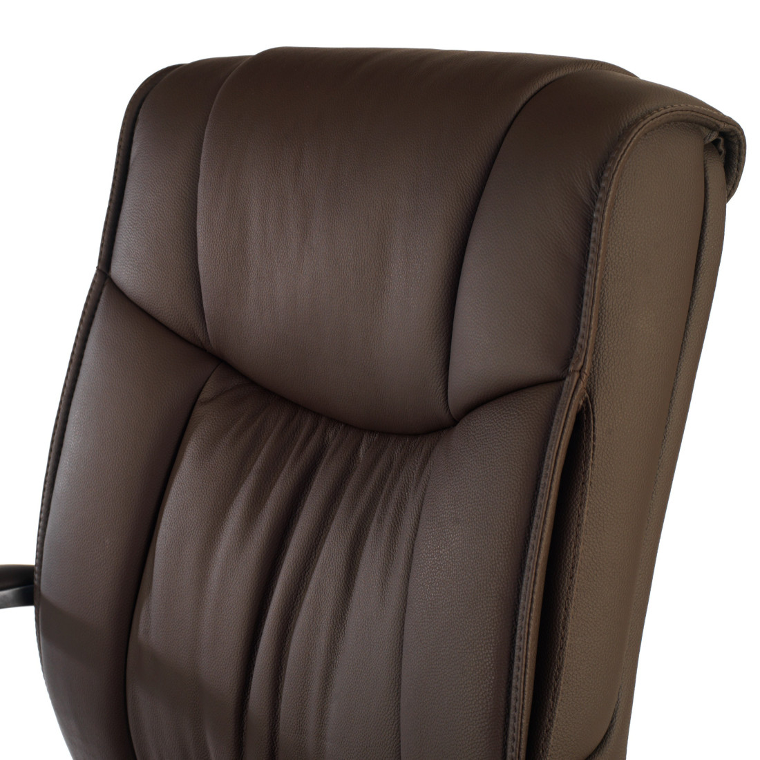 sillon de oficina marron bahia respaldo bajo piel natural piel natural 6