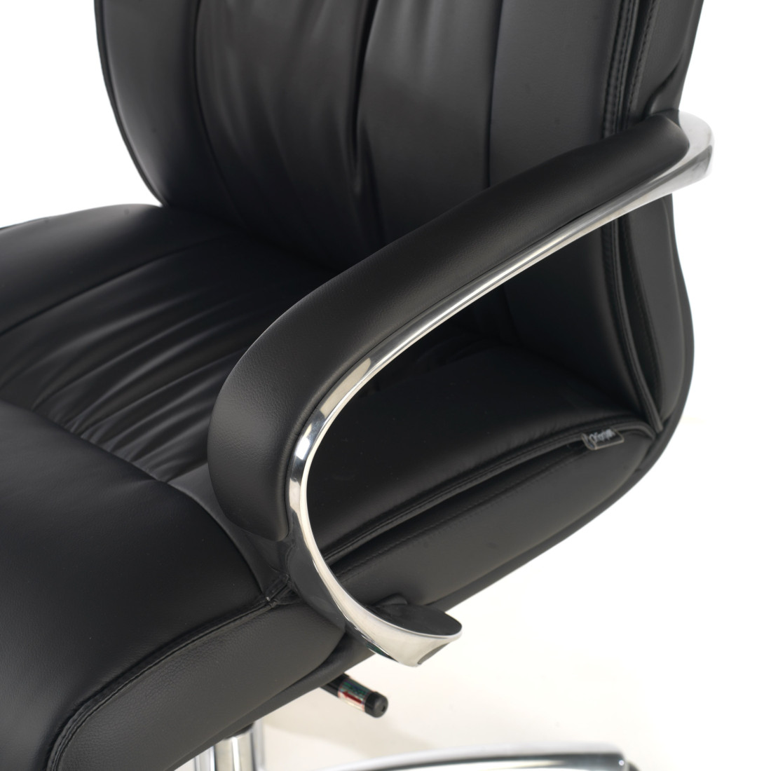 sillon de oficina negro bahia respaldo bajo piel natural piel natural 3