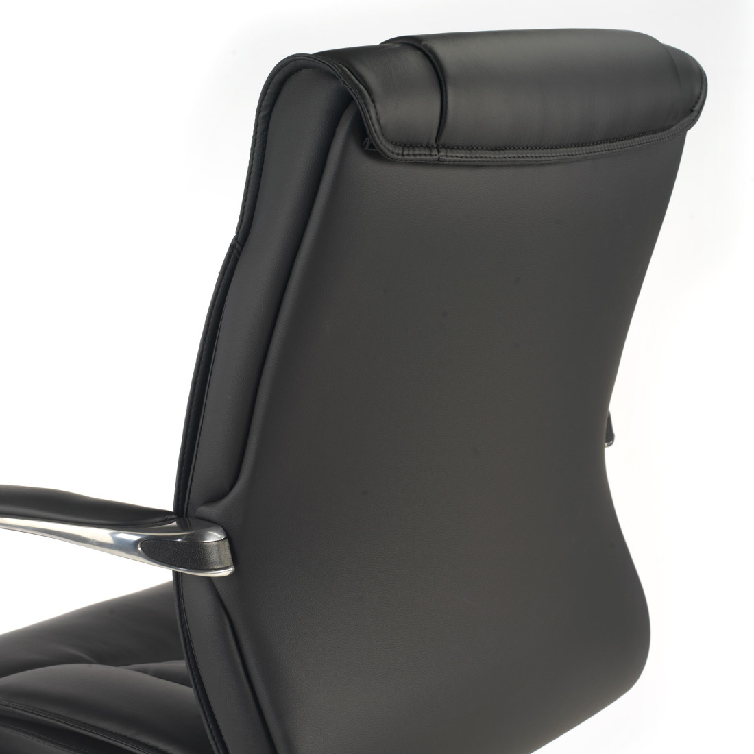 sillon de oficina negro bahia respaldo bajo piel natural piel natural 7