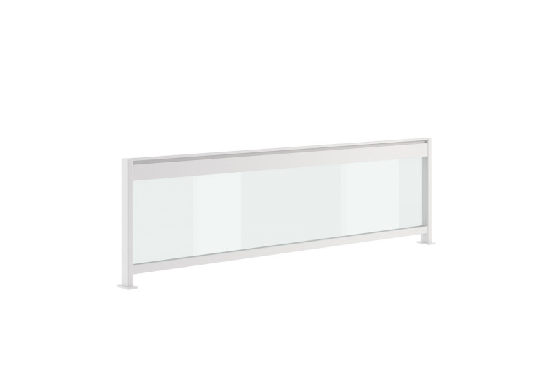 Divisor wall metacrilato mesa individual - Para mesa de 120cm