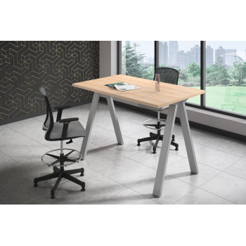 Uve - Mesa de escritorio alta Uve estructura estructura aluminio - Imagen 2