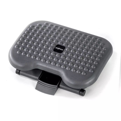 Erghos Reposapies Ergonómico ajustable, Negro 
