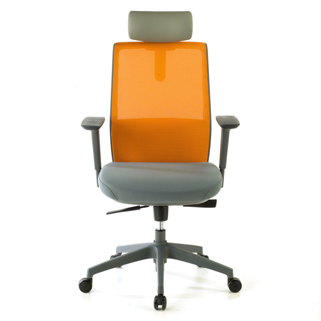 silla giratoria naranja wind malla 4