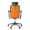 silla giratoria naranja wind malla 7