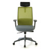 silla giratoria verde wind malla 4