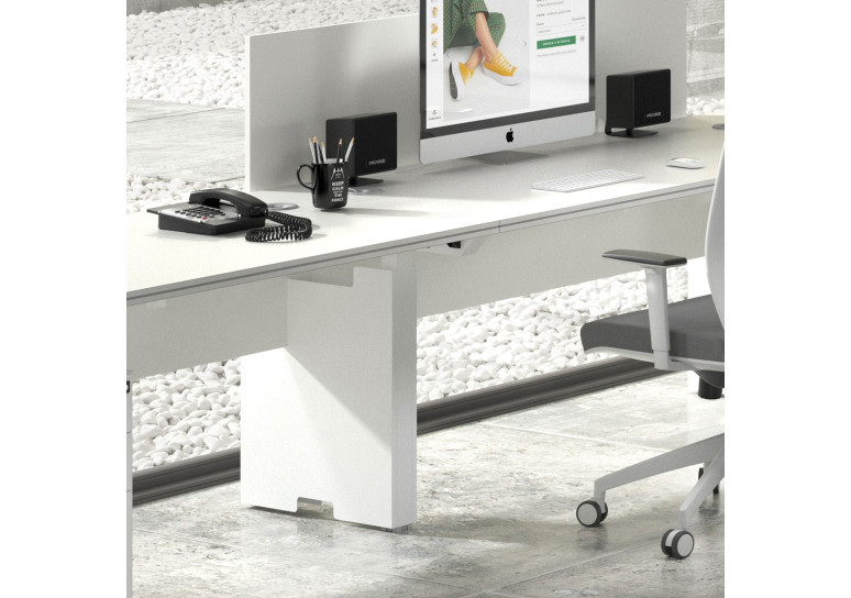 Carter pasacables mesa bench Work trio/work Quattro - aluminio Second image