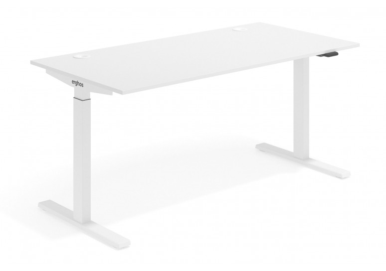 Erghos smart mesa elevable motorizada estructura blanca