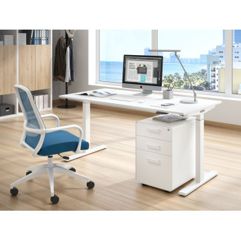 Erghos Smart - Erghos smart mesa elevable motorizada estructura blanca - Imagen 2