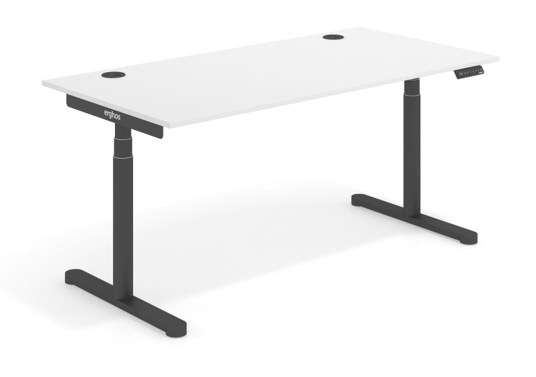 Combinacion Erghos core mesa elevable premium estructura negro - Tibet, 120x80 cm