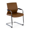 Silla confidente Tivoli patín ecopiel - Marron