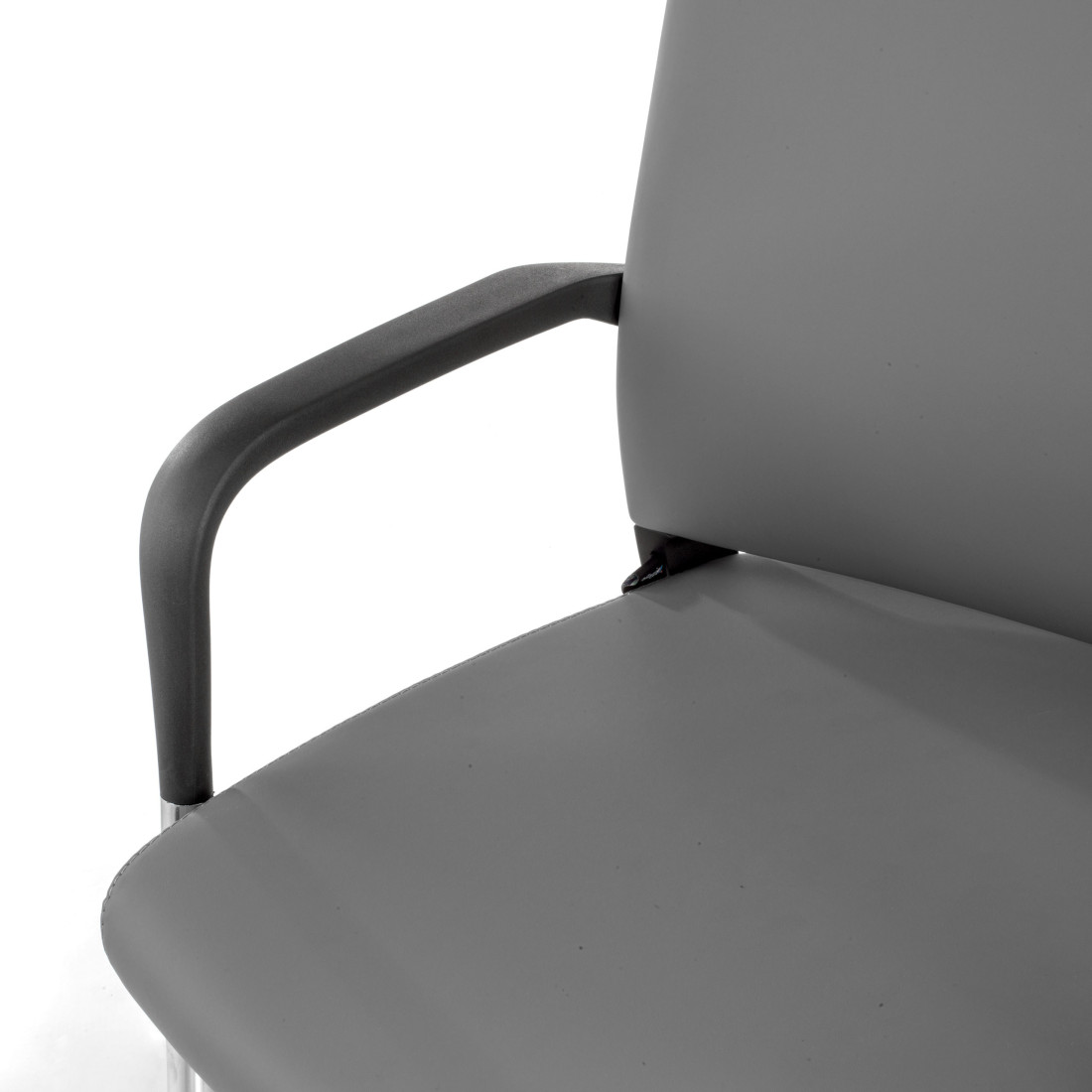 silla confidente gris dante ecopiel piel sintetica 5