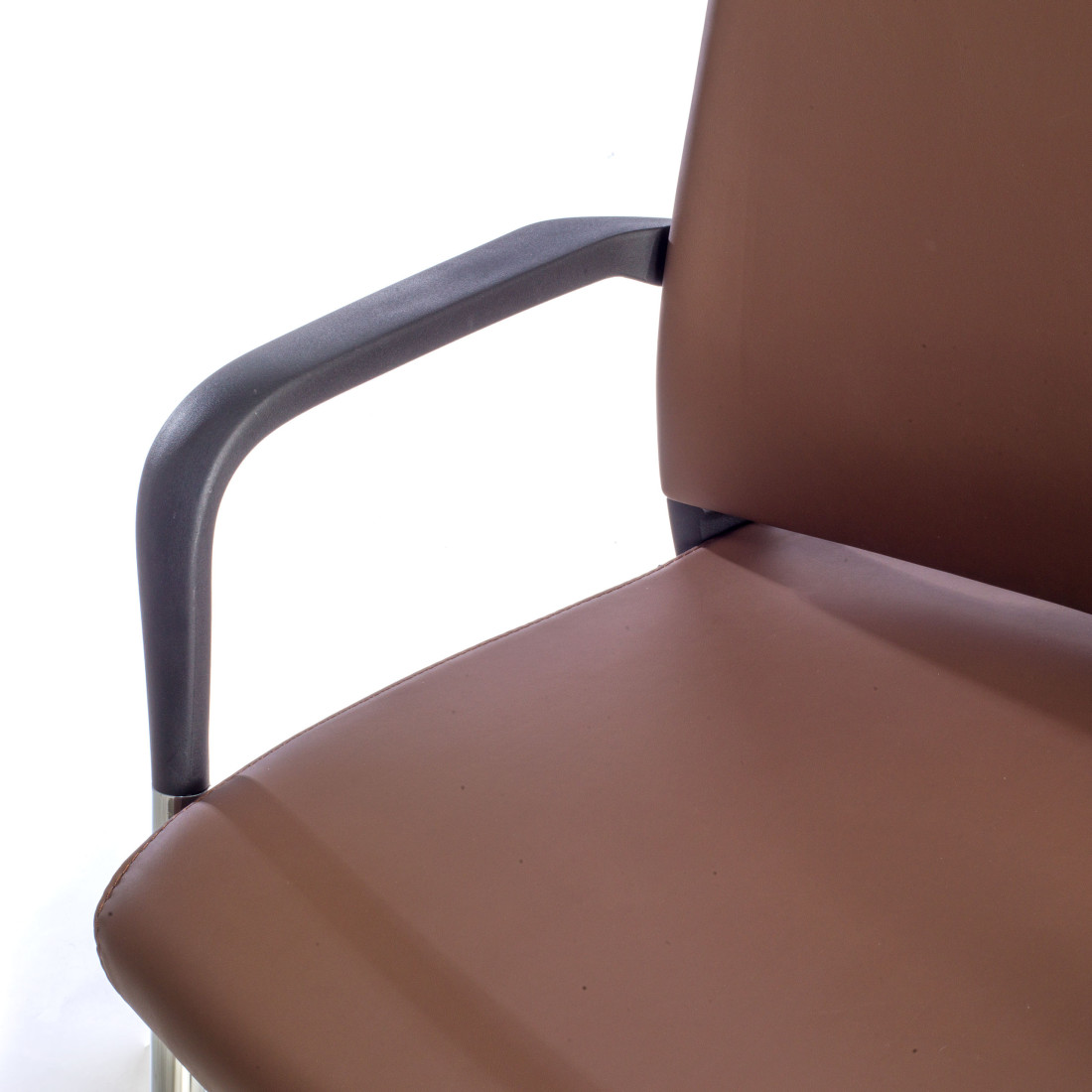 silla confidente marron dante ecopiel piel sintetica 8