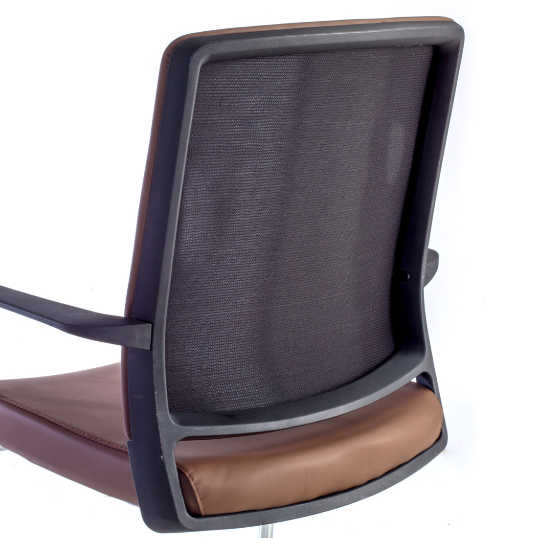 silla confidente marron dante ecopiel piel sintetica 5