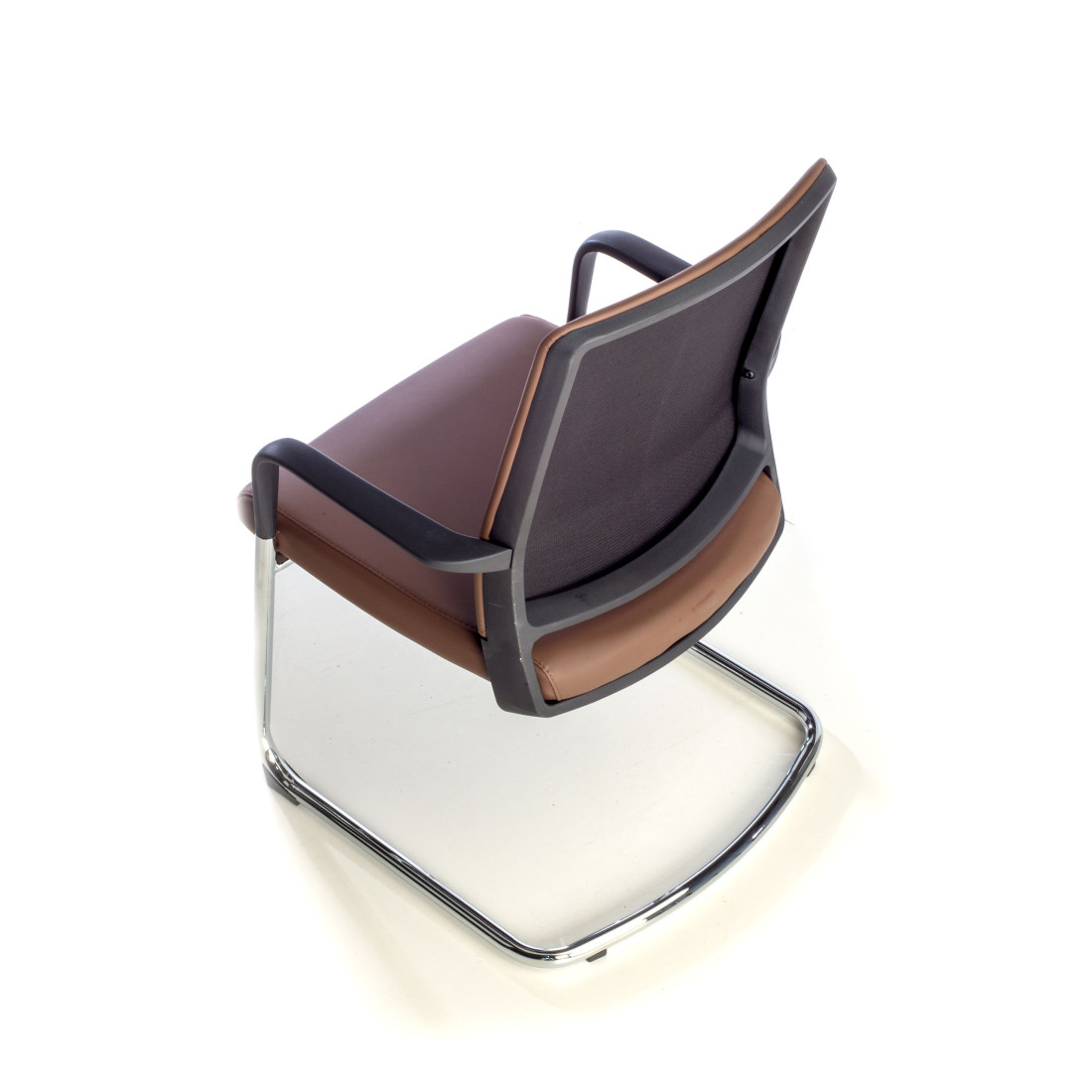 silla confidente marron dante ecopiel piel sintetica 6