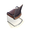 silla confidente marron dante ecopiel piel sintetica 6