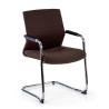 Silla confidente Tivoli patín tela - Marron