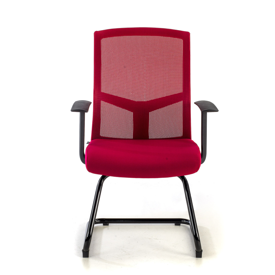 silla confidente rojo star malla 3