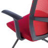 silla confidente rojo star malla 7