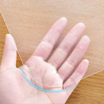 Protec alfombrilla PVC transparente convexa 90x120cm