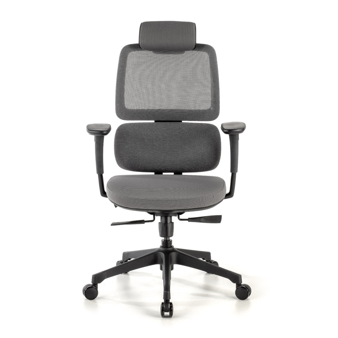 silla ergonomica gris focus malla 3