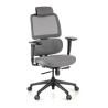 Silla ergonomica Focus, reposacabezas, doble cojin lumbar