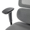 silla ergonomica gris focus malla 7