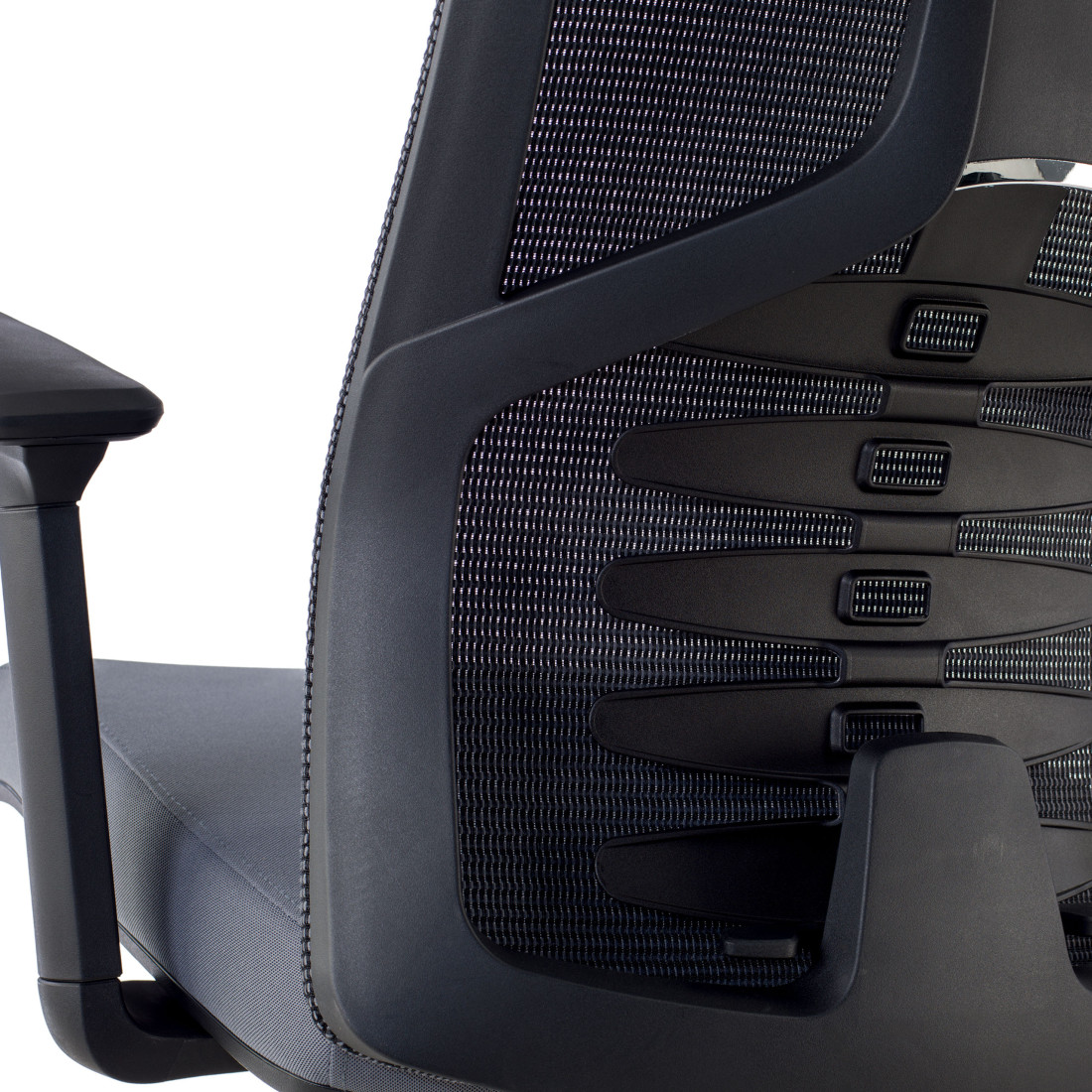 silla ergonomica gris tekno malla 6