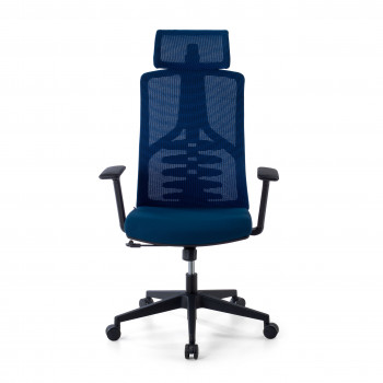 Tekno - Silla de oficina Tekno, respaldo ergonómico, mecanismo sincronizado, color azul - Imagen 2
