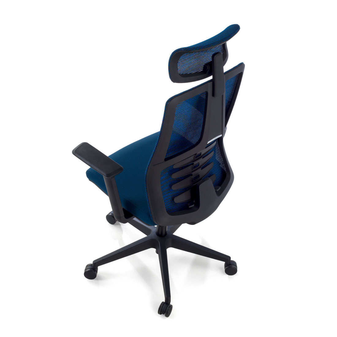 silla ergonomica azul tekno malla 8