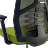 silla ergonomica verde tekno malla 6