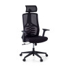 Silla de oficina Tekno, respaldo ergonómico, mecanismo sincronizado - NEGRO