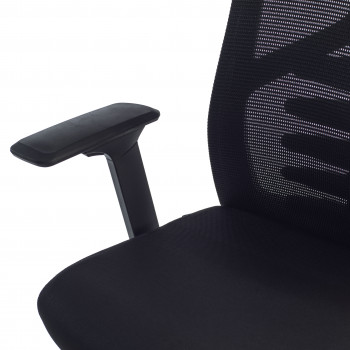 Silla de oficina Tekno, respaldo ergonómico, mecanismo sincronizado, color negro