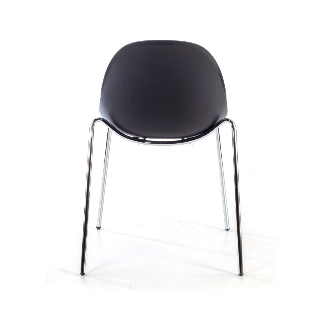 silla confidente negro flow 4 patas plastico 6