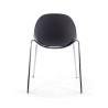 silla confidente negro flow 4 patas plastico 6