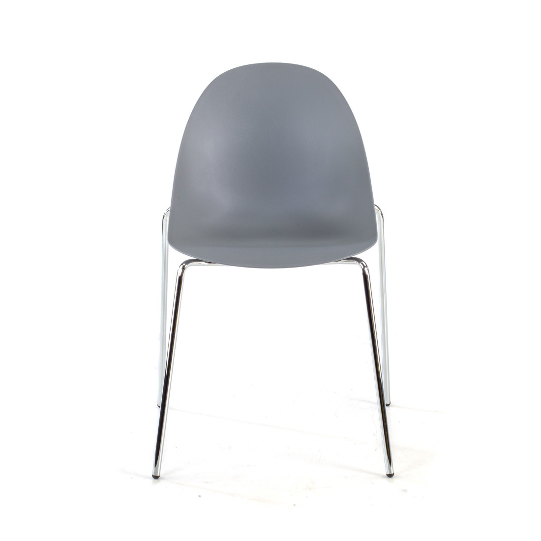 silla confidente gris flow 4 patas plastico 3
