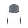 silla confidente gris flow 4 patas plastico 6
